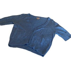 Blue mossimo cardigan short sleeve